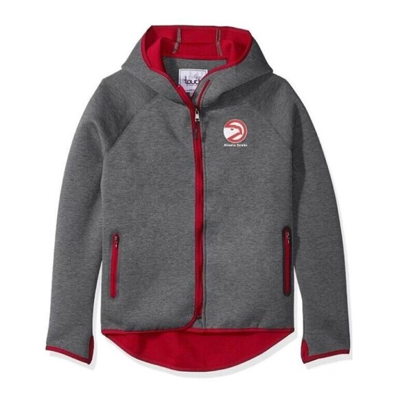 NBA Atlanta Hawks Womens Medium Drop Kick Jacket Touch by Alyssa Milano Grey - Picture 1 of 7
